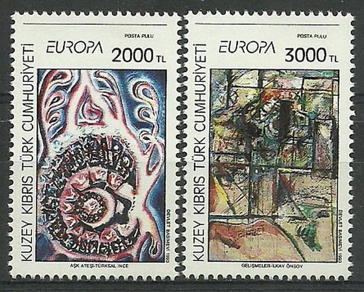 Znaczek Cypr Północny 1993 Mi 353-354 Czyste **