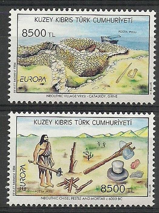 Znaczek Cypr Północny 1994 Mi 373-374 Czyste **