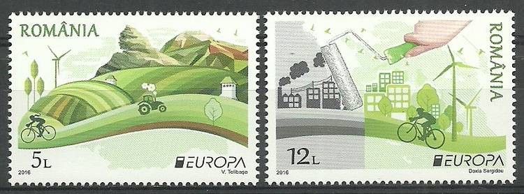 Znaczek Rumunia 2016 Mi 7067-7068 Czyste **