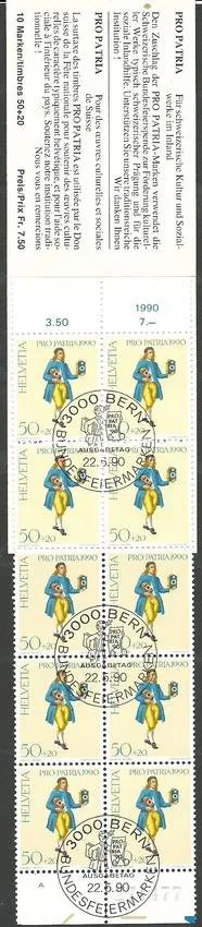 Znaczek Szwajcaria 1990 Mi mh 0-87 Stemplowane