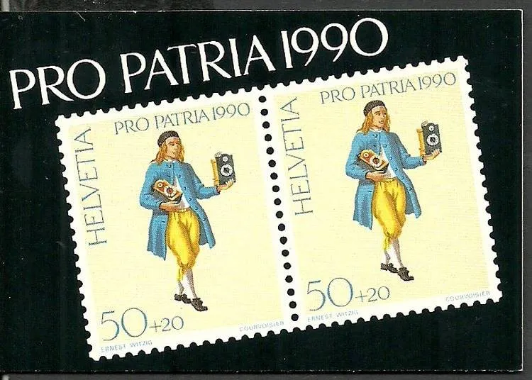 Znaczek Szwajcaria 1990 Mi mh 0-87 Stemplowane