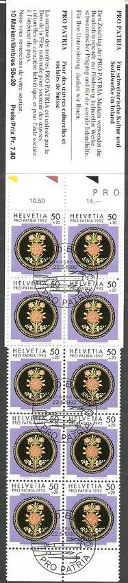 Znaczek Szwajcaria 1992 Mi mh 0-92 Stemplowane