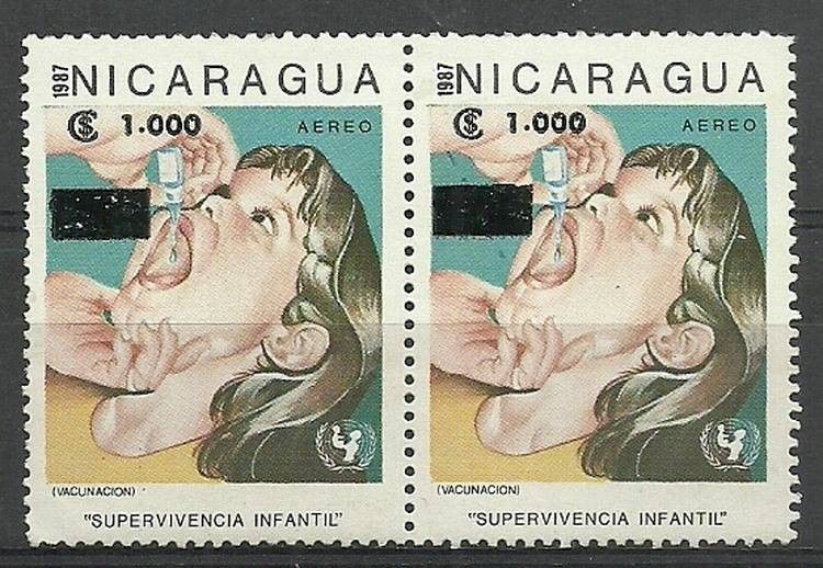 Znaczek Nikaragua 1990 Mi por6-10 Czyste **