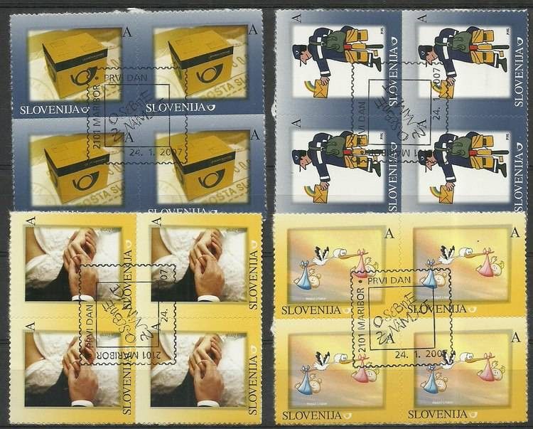 Znaczek Słowenia 2007 Mi 630-633 Stemplowane