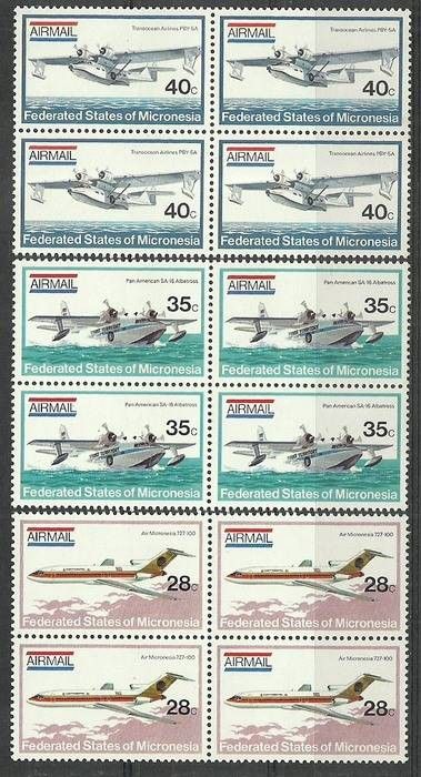 Znaczek Mikronezja 1984 Mi 21-23 Czyste **