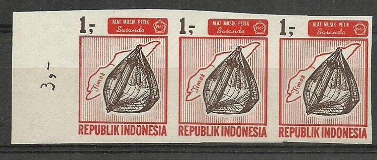 Znaczek Indonezja 1967 Mi dre563B Czyste **