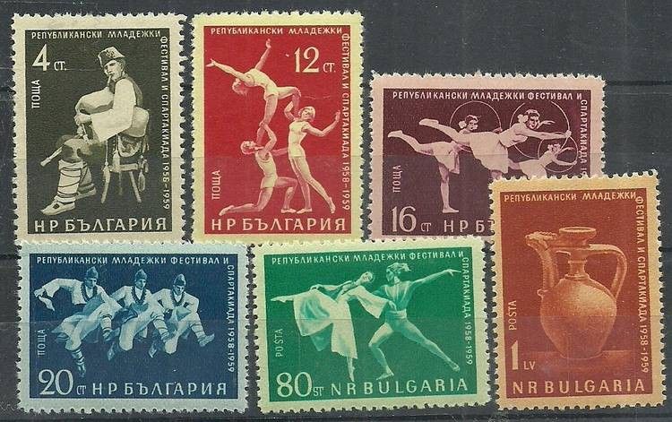 Znaczek Bułgaria 1959 Mi 1123-1128 Czyste **