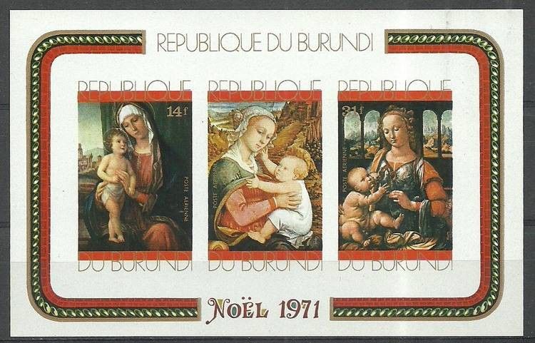 Znaczek Burundi 1971 Mi bl53B Czyste **