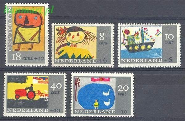 Znaczek Holandia 1965 Mi 850-854 Czyste **