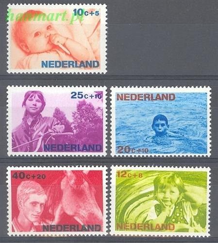 Znaczek Holandia 1966 Mi 866-870 Czyste **