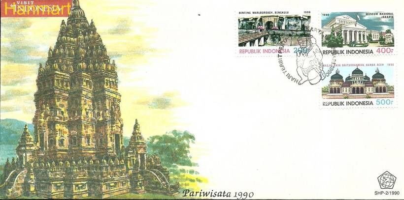 Znaczek Indonezja 1990 Mi 1335-1337 FDC