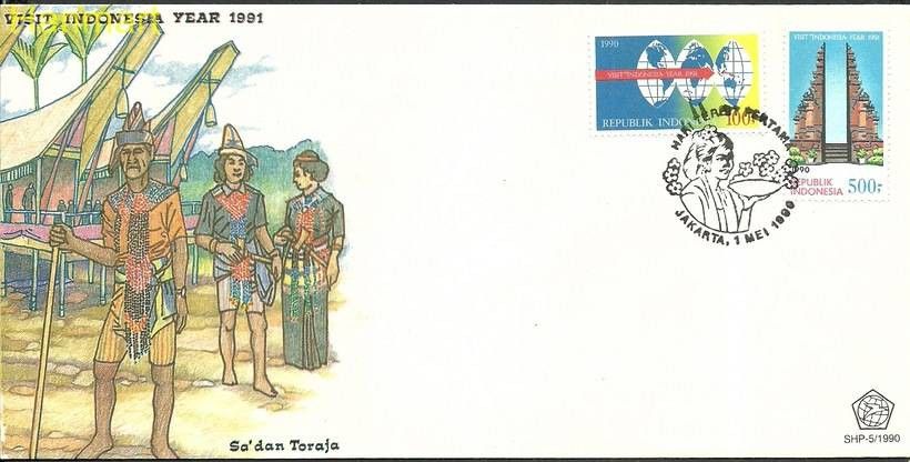 Znaczek Indonezja 1990 Mi 1346-1347 FDC