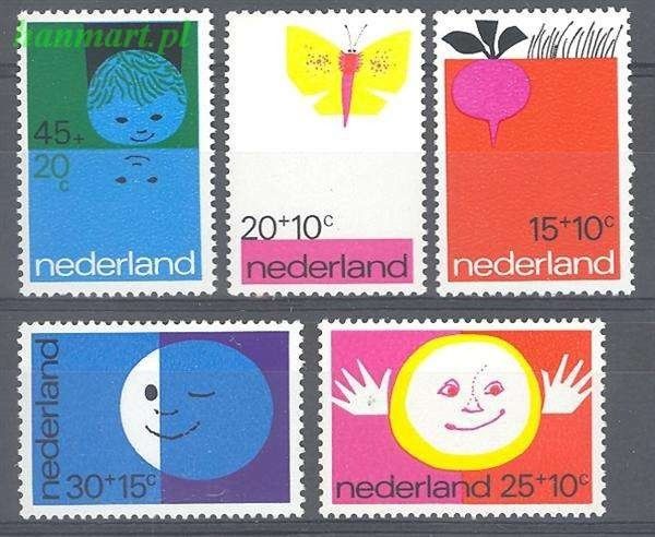Znaczek Holandia 1971 Mi 969-973 Czyste **