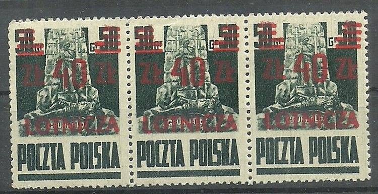 Znaczek Polska 1947 Mi 476 Fi 441 Czyste **