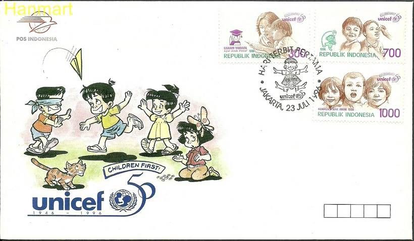 Znaczek Indonezja 1996 Mi 1638-1640 FDC