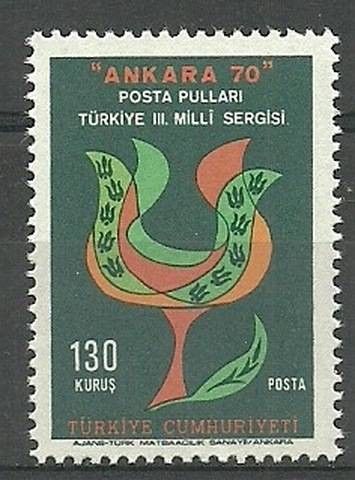 Znaczek Turcja 1970 Mi 2201 Czyste **