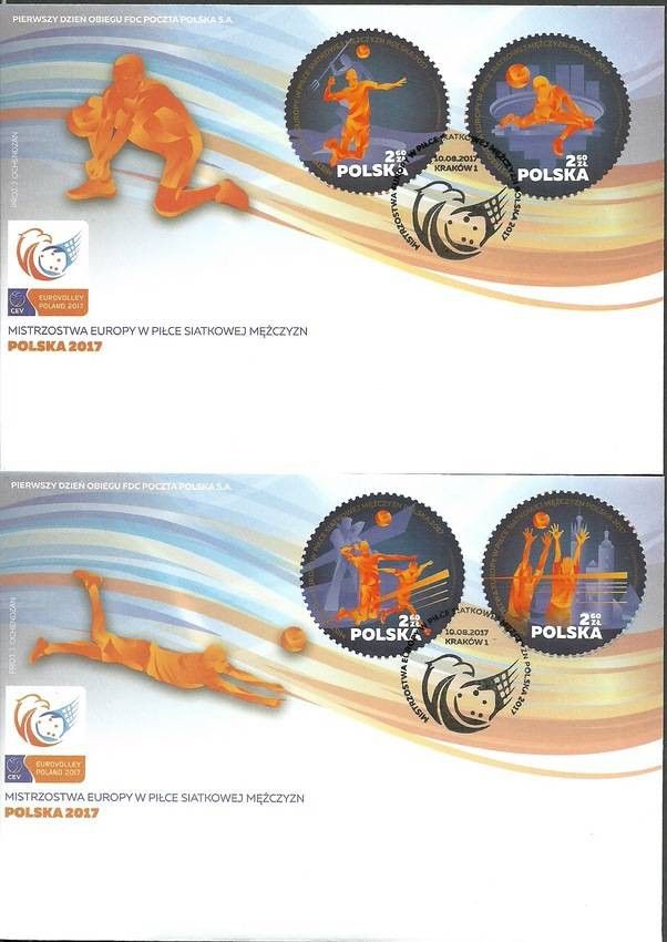Znaczek Polska 2017 Mi 4927-4930 Fi 4777-4780 FDC