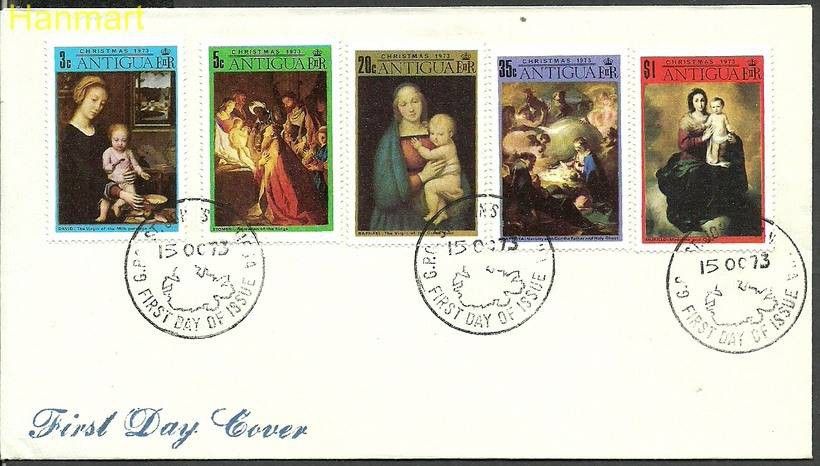 Znaczek Antigua i Barbuda 1973 Mi 305-309 FDC
