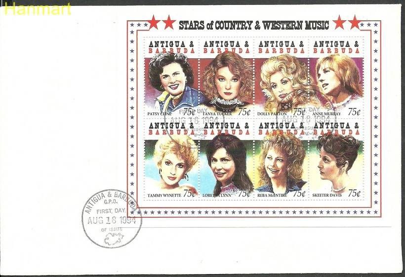 Znaczek Antigua i Barbuda 1994 Mi 2048-2055 FDC