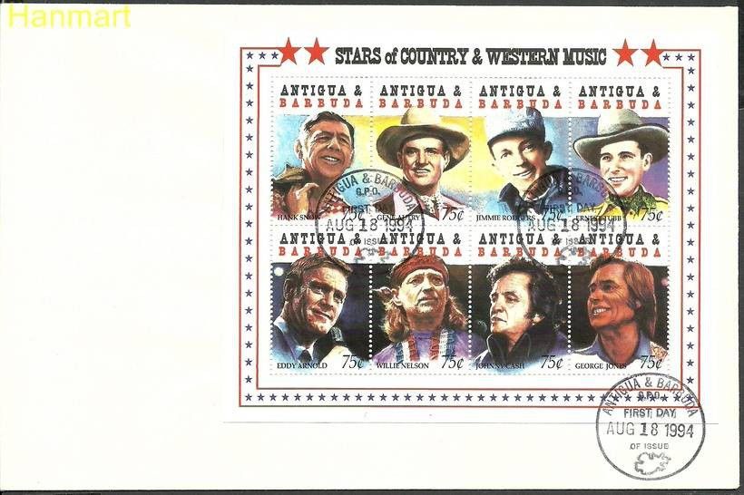 Znaczek Antigua i Barbuda 1994 Mi 2064-2071 FDC