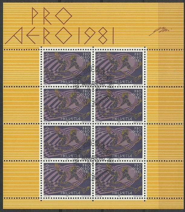 Szwajcaria 1981 Mi ark 1196 Stemplowane