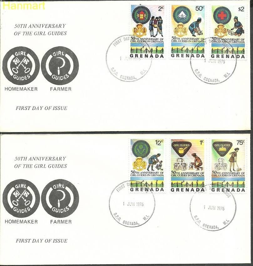 Znaczek Grenada 1976 Mi 758-763 FDC
