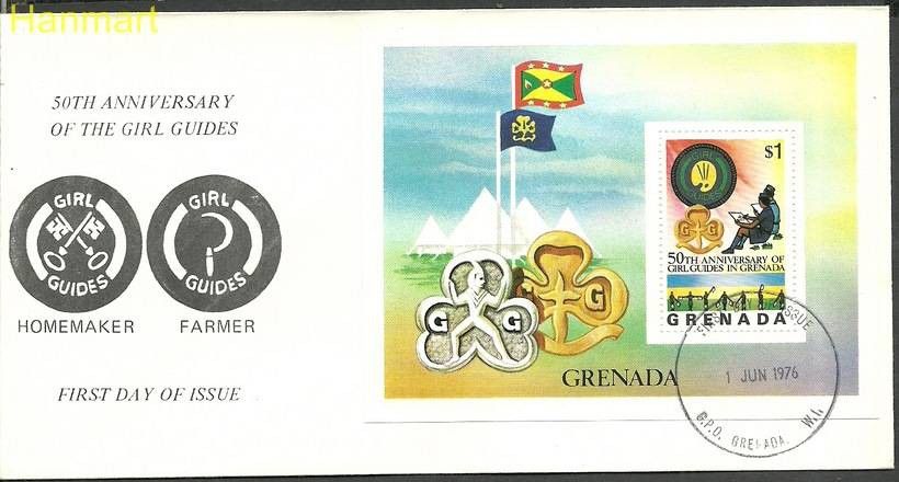 Znaczek Grenada 1976 Mi bl55 FDC