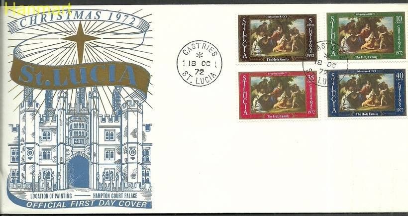 Znaczek Saint Lucia 1972 Mi 316-319 FDC