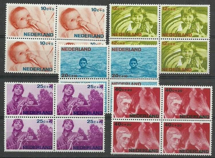 Znaczek Holandia 1966 Mi 866-870 Czyste **