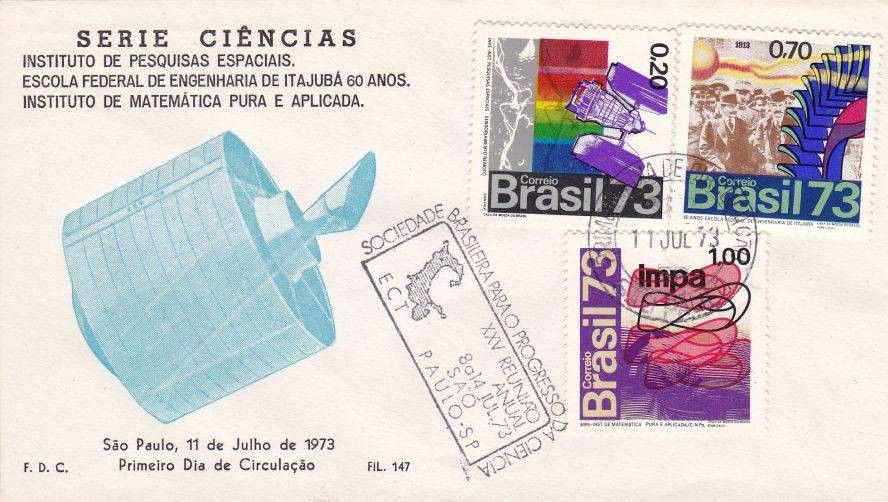 Znaczek Brazylia 1973 Mi 1376-1378 FDC