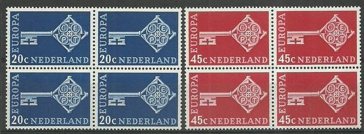 Znaczek Holandia 1968 Mi 899-900 Czyste **