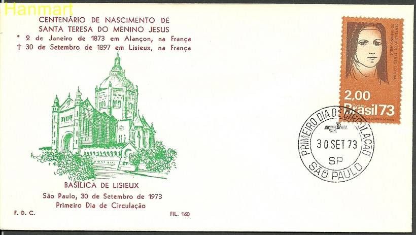Znaczek Brazylia 1973 Mi 1395 FDC