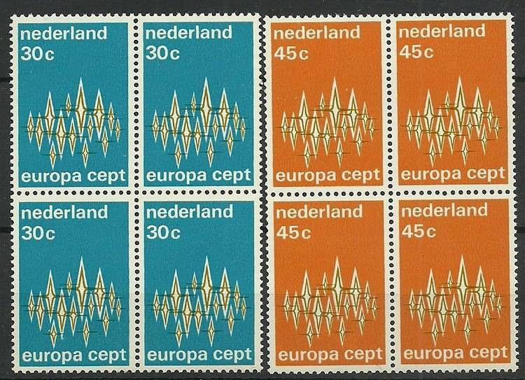 Znaczek Holandia 1972 Mi 987-988 Czyste **