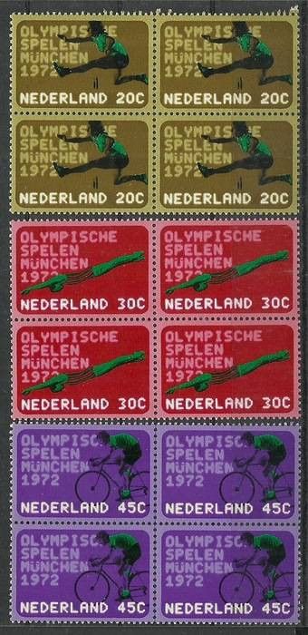 Znaczek Holandia 1972 Mi 991-993 Czyste **