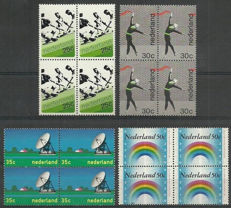Znaczek Holandia 1973 Mi 1013-1016 Czyste **