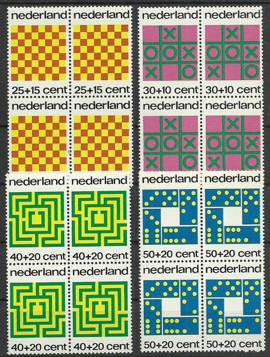 Znaczek Holandia 1973 Mi 1019-1022 Czyste **