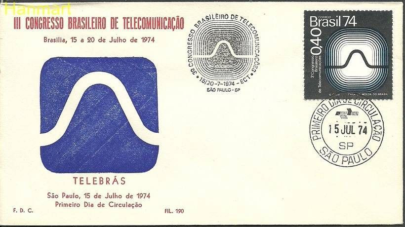 Znaczek Brazylia 1974 Mi 1444 FDC