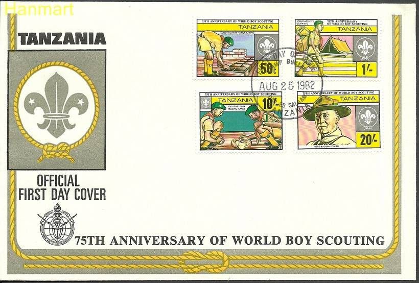 Znaczek Tanzania 1982 Mi 205-208 FDC