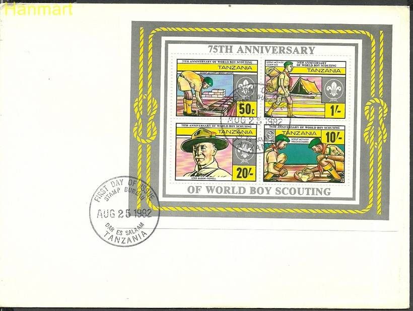 Znaczek Tanzania 1982 Mi bl29 FDC