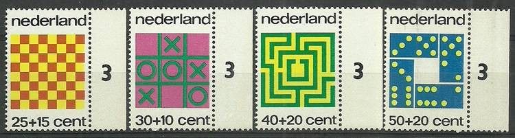 Znaczek Holandia 1973 Mi 1019-1022 Czyste **