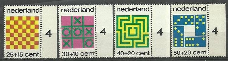 Znaczek Holandia 1973 Mi 1019-1022 Czyste **