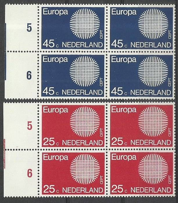 Znaczek Holandia 1970 Mi 942-943 Czyste **