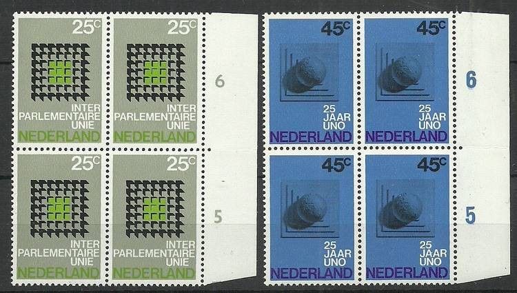 Znaczek Holandia 1970 Mi 946-947 Czyste **
