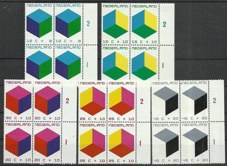 Znaczek Holandia 1970 Mi 951-955 Czyste **