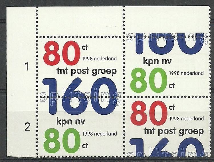 Znaczek Holandia 1998 Mi 1663-1664 Czyste **