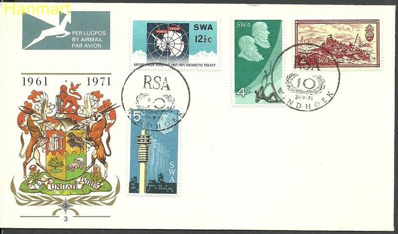 Znaczek Namibia 1971 Mi 363-366 FDC