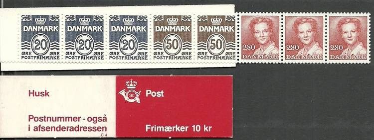 Znaczek Dania 1985 Mi mh 34 Czyste **