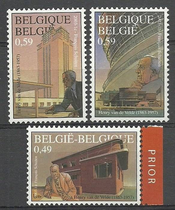 Znaczek Belgia 2003 Mi 3195-3197 Czyste **