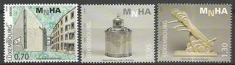 Znaczek Luksemburg 2015 Mi 2065-2067 Czyste **