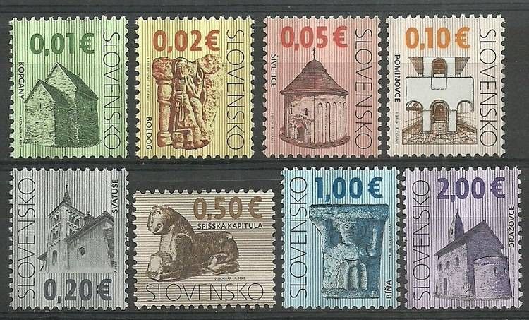 Znaczek Słowacja 2009 Mi 597-604 Czyste **